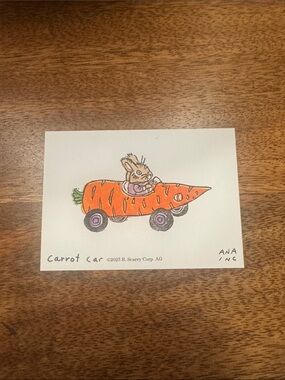 Inciardi -Richard Scarry - Carrot Car - Mini Print —
